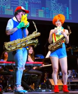 Leo P and Grace Kelly in Pokemon clothes 